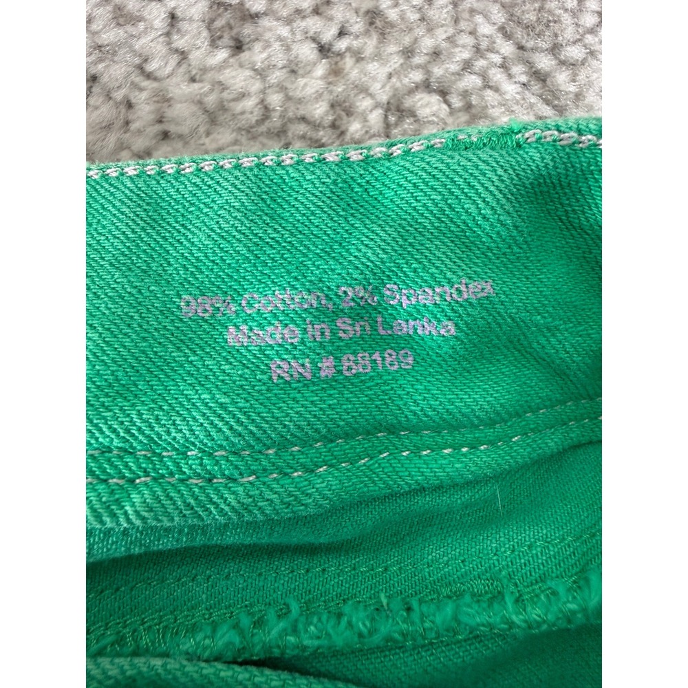Lilly Pulitzer Size 0 Worth Straight Leg Denim Jeans Green‎ Womens - Picture 11 of 14